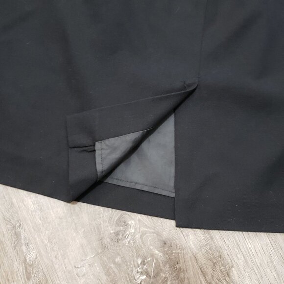 RW&Co Pencil Skirt Black Pleated With Elastic Insert Sz L - Picture 7 of 10